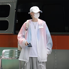 夏季超薄男女防晒服情侣外套防晒衣宽松透气连帽户外冰丝FW32-P38，男装夹克，星座1008