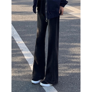 美式cleanfit渐变牛仔裤男女水洗直筒修身显瘦微喇裤S719 P35图片