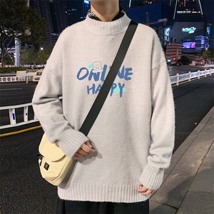 ！数据好！2023秋冬新款男士半高领毛衣潮流针织衫M609P45图片