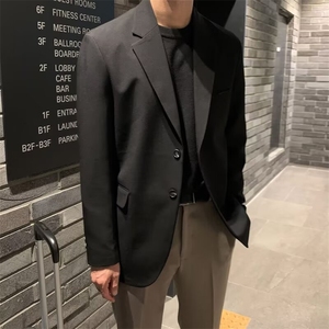 小西装男外套结婚正装痞帅高级休闲宽松西服套装 XZ29图片