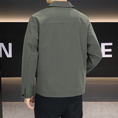 秋季夹克男高品质翻领外套型男商务休闲百搭青年外套男N9817-P120，男装夹克，星座310B-3