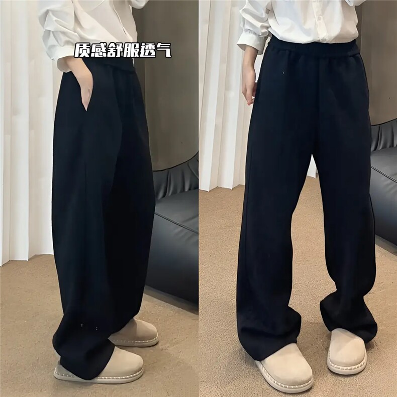 1506-1/KA2401/P61男士休闲西裤加绒加厚宽松直筒垂感裤子,男装西裤,星座1506-1