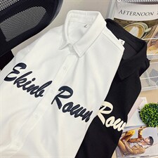 1中性华夫格大码M-5XL日系港风情侣七分袖衬衫男QCS7010P45控68，男装衬衫，星座226-2