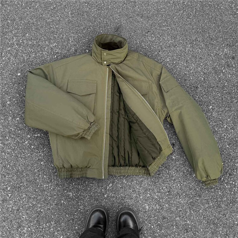 2026冬装飞行员夹克棉服厚外套男装冬季宽松立领棉衣S378特95,男装夹克,电商A233-1