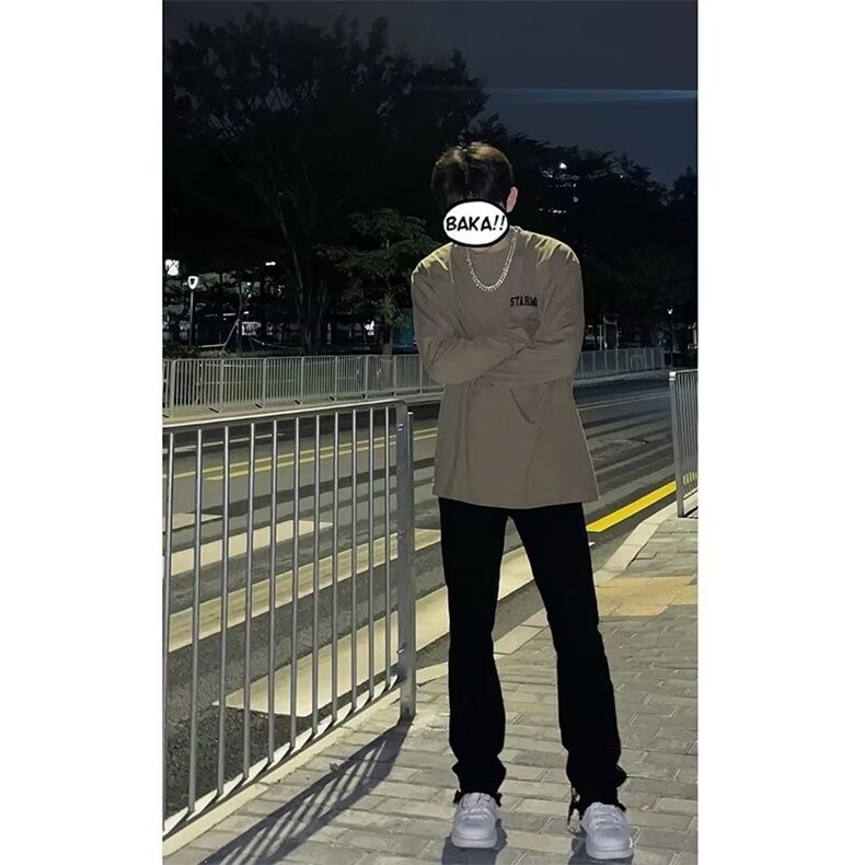 现货秋冬款加绒黑色牛仔裤男微喇裤子男牛仔裤N1631-加绒45常规35,男装休闲裤,星座302B-3