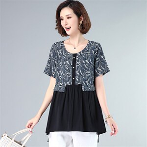 短袖2021年夏季韩版T恤圆领修身气质年轻，女装衬衫，丽影随形