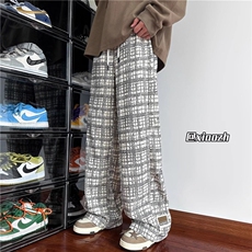 1506-1/KK1601/P28灯芯绒扎染宽松直筒百搭男女情侣款长裤子阔腿，男装休闲裤，星座1506-1