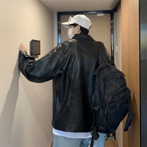 潮流夹克潮男春季PU夹克JK6615P65图片