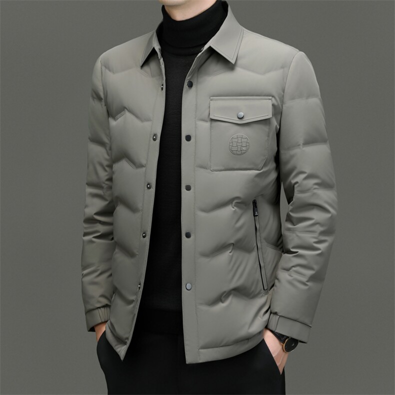 C923013钱塘2020-2商务休闲简约百搭冬季中年男士羽绒服P233图片