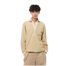 新款假两件时尚百搭潮流长袖衬衫外套时髦男513ACS2419P44，男装衬衫，星座513A