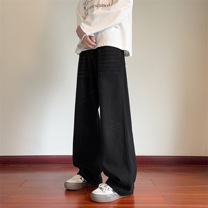 美式高街猫须水洗牛仔裤男春季痞帅vibe裤子-A2183TP45控78图片