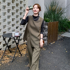新款主推三件套套装配腰带9885-P195-K268，女装套装/套裙，2C129