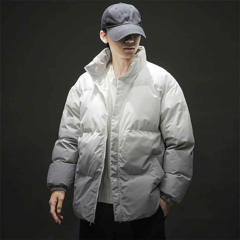 冬季男士新款加厚宽松立领渐变棉衣上衣外套青年棉服8890-特P55,男装棉衣,星座1403A