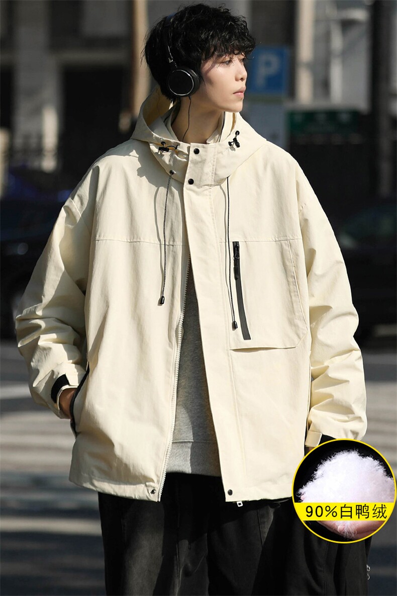 2023冬款三合一冲锋衣时尚加绒羽绒服外套男女8311-P210控价299,男装羽绒服,电商A441-1