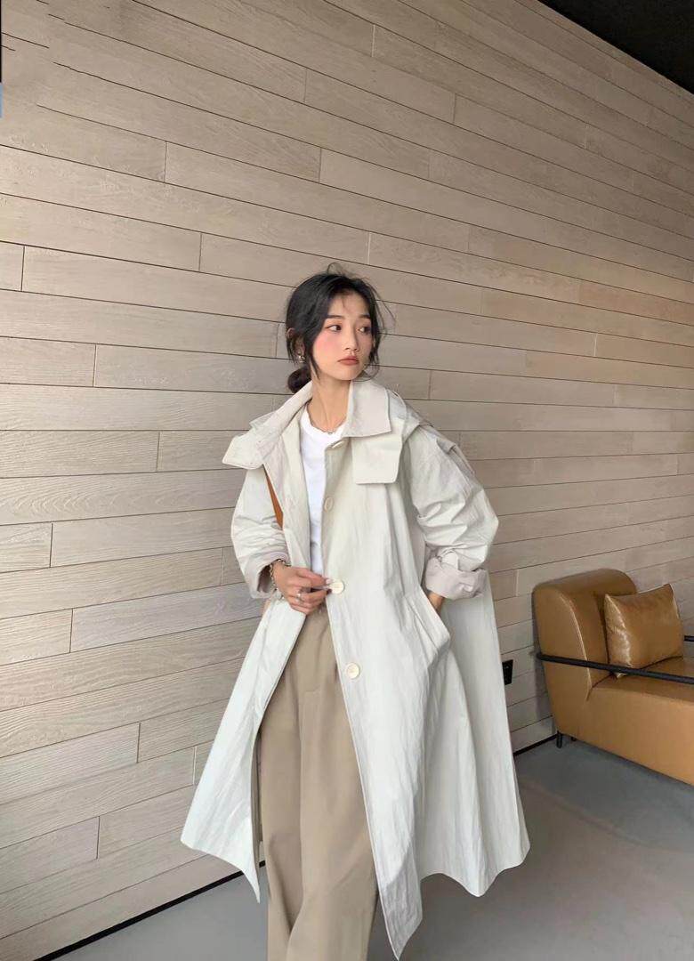 风衣，女装风衣，荷琦美好