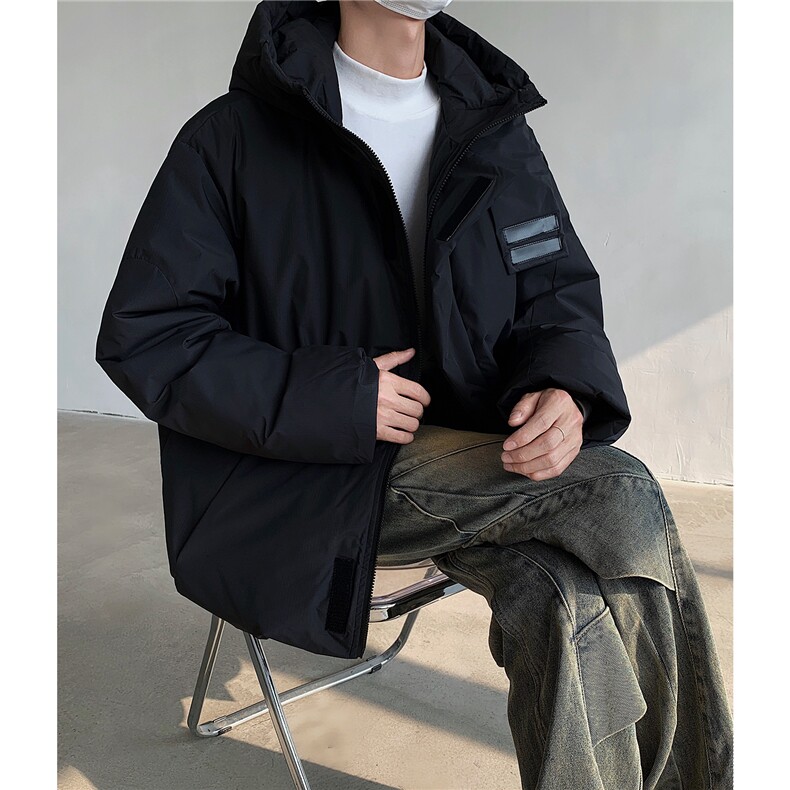 基础款工装棉服冬季情侣连帽宽松保暖外套休闲外套D387P118,男装棉衣,电商A335-1（原A458）