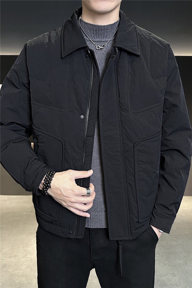 新标902025新款男士白鸭绒翻领简约休闲百搭羽绒服5979-P275,男装羽绒服,电商A413