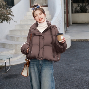 210现货高级感超好看短款90绒加厚保暖羽绒服210-3295-P320-K468图片