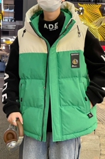 2024新款冬季棉衣潮牌连帽羽绒棉服加厚马甲男外套A436-870-P85，男装背心/马甲，电商A436