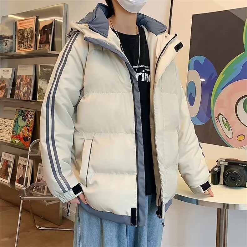 冬季新款男士棉衣外套港风棉袄情侣装加厚男韩版潮流M058-P80,男装棉衣,星座308B-1