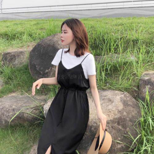 两件套连衣裙很显气质，女装连衣裙，百变诱惑