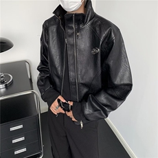 秋季新款男时尚潮外套短款皮衣JK8533P65，男装夹克，星座1116-2