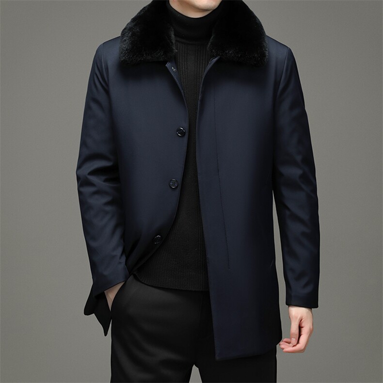 CXYF59550钱塘2020-2中年男士冬季厚款时尚休闲中长款羽绒服P255,男装羽绒服,钱塘207-2