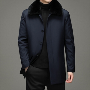 CXYF59550钱塘2020-2中年男士冬季厚款时尚休闲中长款羽绒服P255