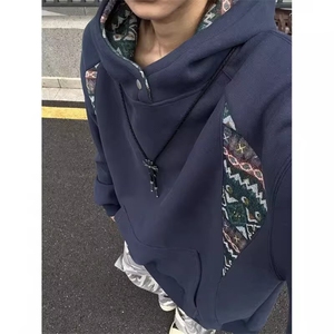 5550-P46新款港风潮流韩版宽松休闲运动连帽卫衣图片