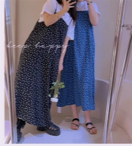 新款碎花吊带连衣裙,女装背心吊带,MY.counter
