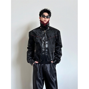 已安排 黑红伯爵双面穿座山雕加绒加厚仿貂毛棉服外套mj1110-p218图片