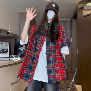 2025夏风男装中式唐装汉服短袖衬衫男女同款短袖衬衫dc88图片