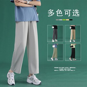 2023夏季新款中性直筒宽松九分裤潮流冰爽休闲裤  2025-特批20图片