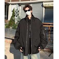廓形宽松短款飞行员棉服夹棉冬季保暖夹克立领情侣外套M9087/P119，男装夹克，星座506