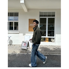 秋季2025老钱风抖音纯色休闲立领夹克店主风A236-82522-P130，男装夹克，电商A236