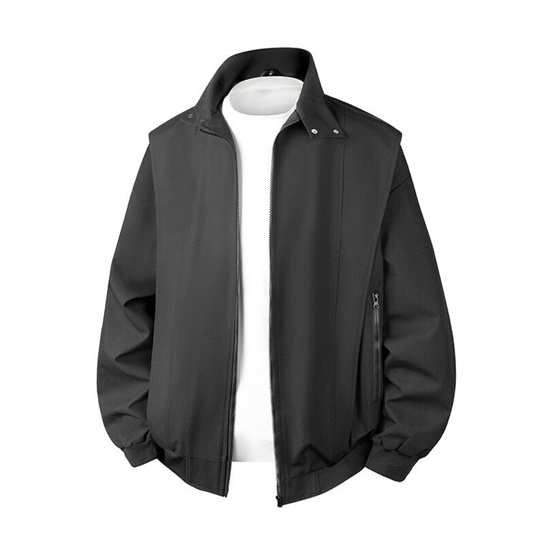 硬汉风户外夹克男立领纯色上衣冲锋衣外套DSA157B-JK7868-P70,男装夹克,电商A157B