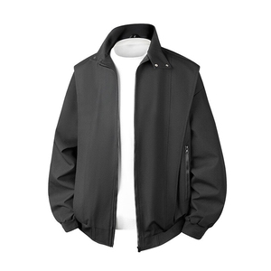 硬汉风户外夹克男立领纯色上衣冲锋衣外套DSA157B-JK7868-P70图片