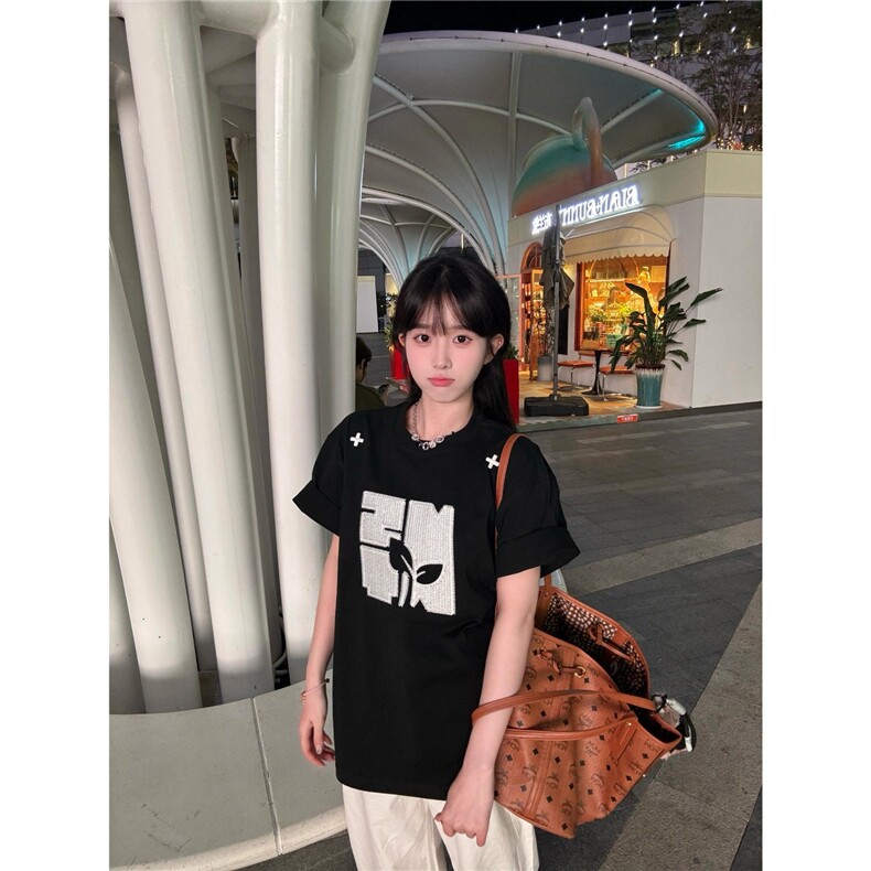 美式复古字母印花短袖T恤男女夏季宽松休闲百搭圆领半袖上衣TX103,男装T恤,星座208-5