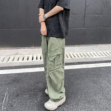 美式复古潮牌设计感工装裤男女同款宽松休闲百搭直筒裤，男装工装外套，星座410-6（原星座1304-1）