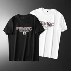 新款品质高端精品欧货夏季男T恤短袖潮流抖音A227B-A-750-P48，男装T恤，电商A227B（原钱塘4066-1）