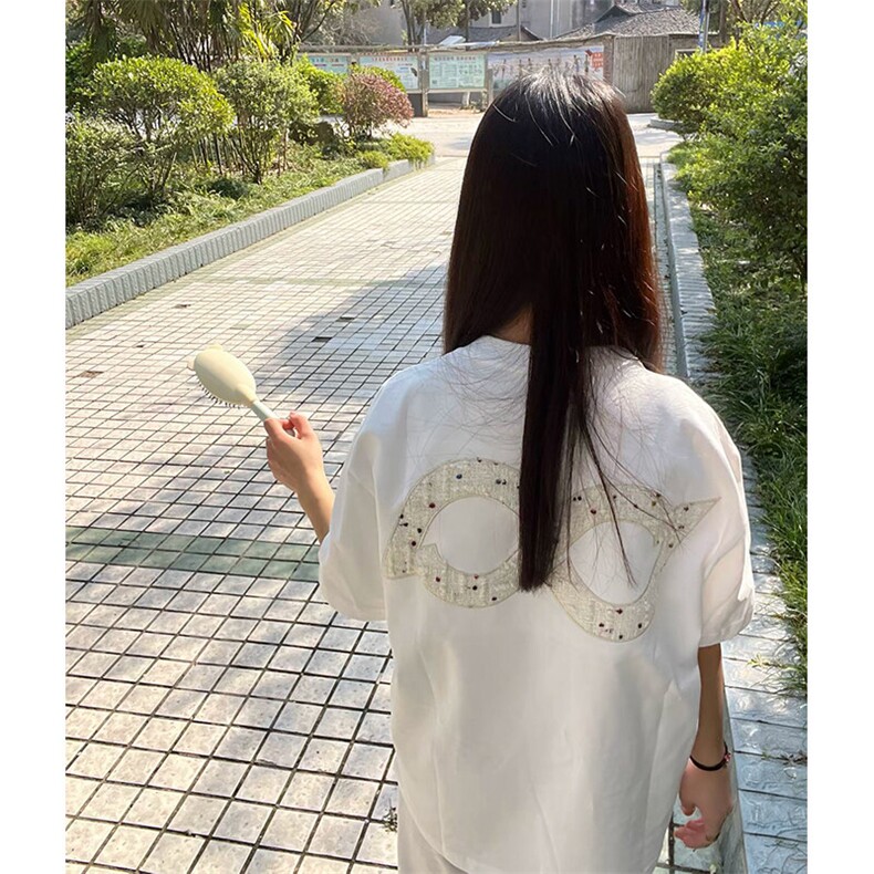 万针全刺绣工艺抖音得物高品质260克重磅纯棉双纱美式高街短袖T恤,男装T恤,电商A486