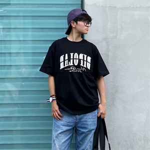 万针全刺绣工艺抖音得物高品质260克重磅纯棉双纱美式高街短袖T恤图片