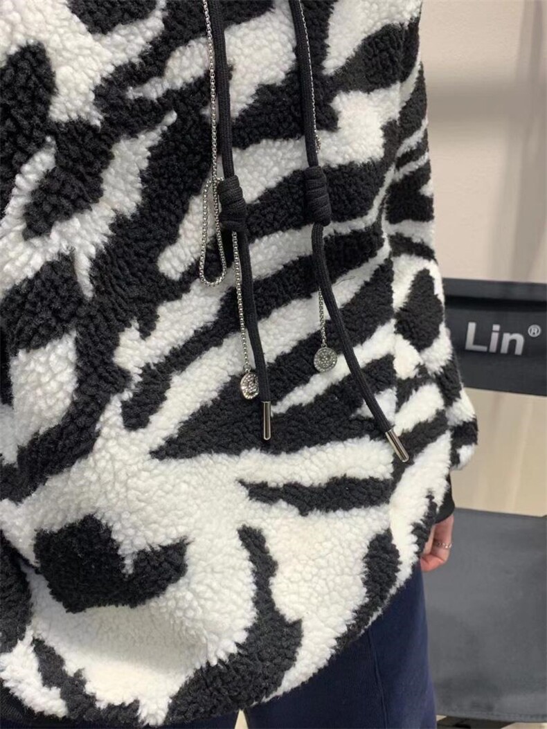 斑马纹卫衣，女装卫衣/绒衫，Queena PHoebe