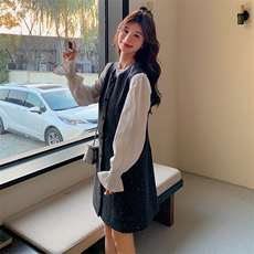 大方得体一整套穿搭背心裙两件套女2025年春季新款小香风时尚套装，女装套装/套裙，浪娴服饰
