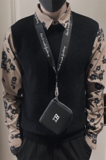 LV121/P88控118秋冬季社会小伙假两件衬衫领针织打底毛衣男黑首3，男装针织衫/毛衣，星座305B