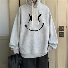 纯棉连帽卫衣男大码运动帽衫宽松薄WY2190-P35加绒款-P40，男装卫衣，电商A040