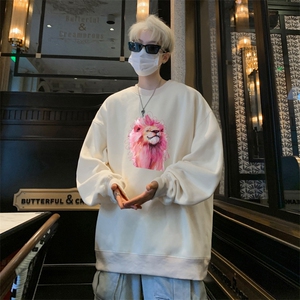 ！圆领卫衣男装港风长袖t恤男外套男 WY528-特P23图片