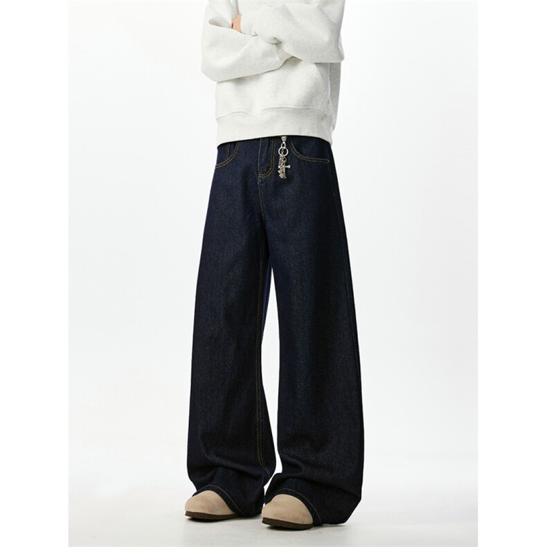 美式丹宁色弯刀牛仔裤男潮牌香蕉休闲长裤喇叭裤K2511P55,男装牛仔裤,电商A062