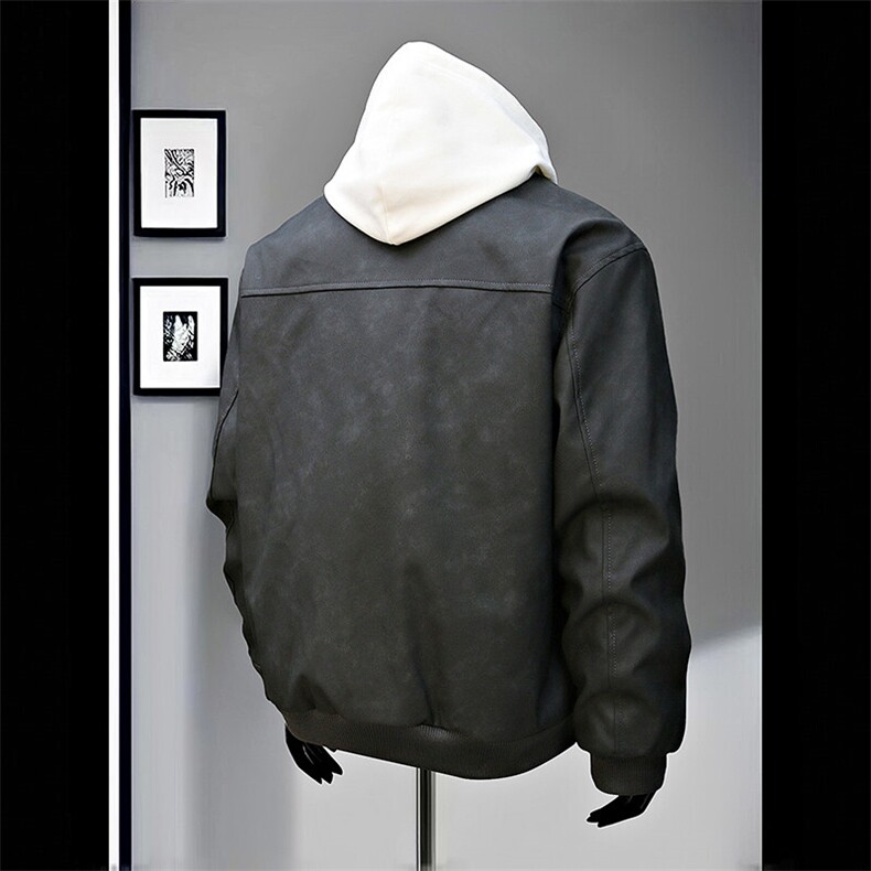 冬季数据新款内里摇粒绒皮棉衣美式翻领防风保暖棉服MF1059P85,男装皮衣,电商A128