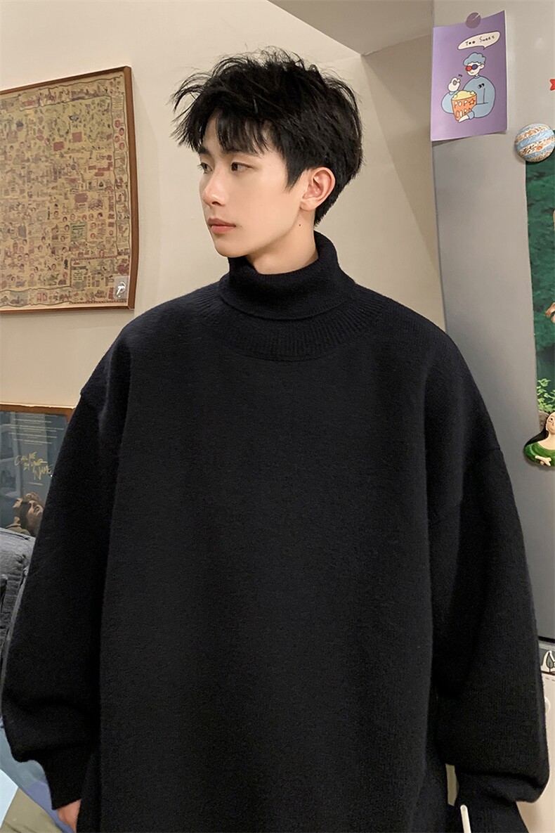控68高领毛衣男士大码内搭毛线衣男GM45099-P45加绒款-P65,男装针织衫/毛衣,电商A040